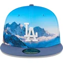 kepsar-plana-bla-justerad-59fifty-photoreal-fran-los-angeles-dodgers-mlb-av-new-era