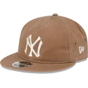 brun-justerbar-platt-keps-9fifty-waxed-canvas-fran-new-york-yankees-mlb-av-new-era
