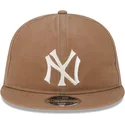 brun-justerbar-platt-keps-9fifty-waxed-canvas-fran-new-york-yankees-mlb-av-new-era