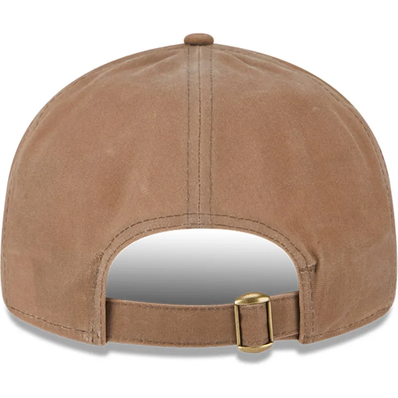 brun-justerbar-platt-keps-9fifty-waxed-canvas-fran-new-york-yankees-mlb-av-new-era