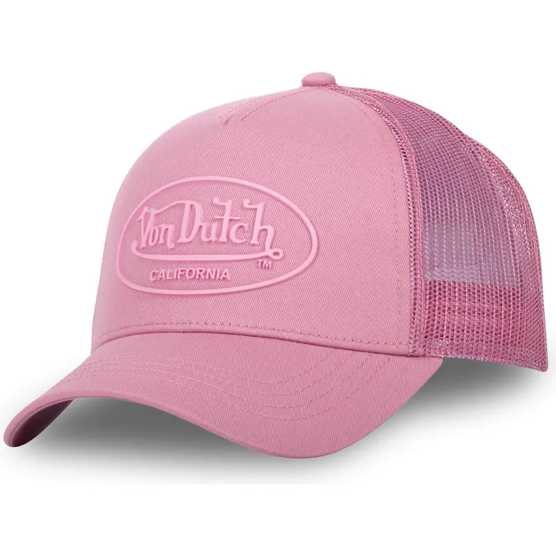 trucker-keps-rosa-log08-fran-von-dutch