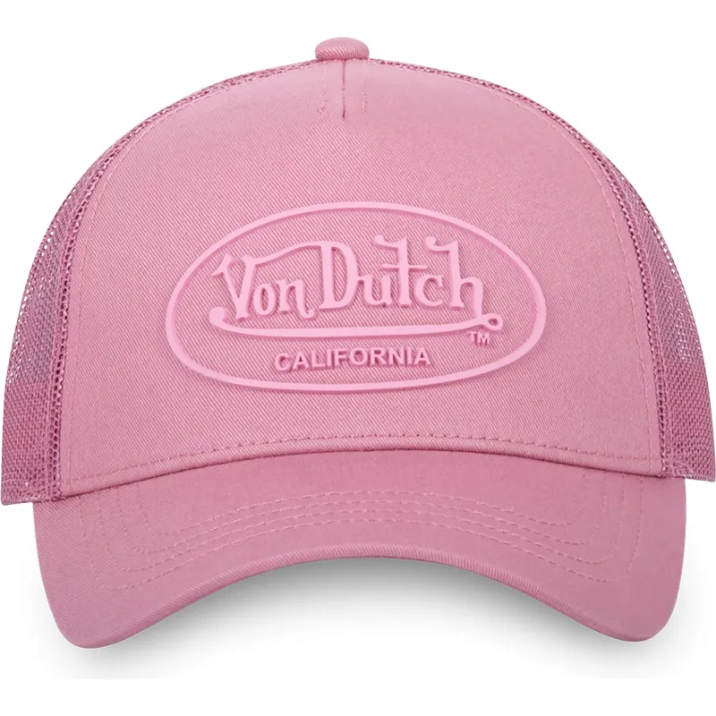 trucker-keps-rosa-log08-fran-von-dutch