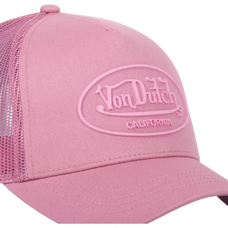 trucker-keps-rosa-log08-fran-von-dutch