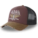 gorra-trucker-granate-negra-y-marron-crew18-de-von-dutch