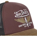 gorra-trucker-granate-negra-y-marron-crew18-de-von-dutch