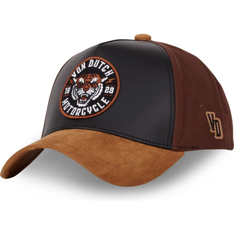 svart-och-brun-bojd-keps-snapback-vint03-fran-von-dutch