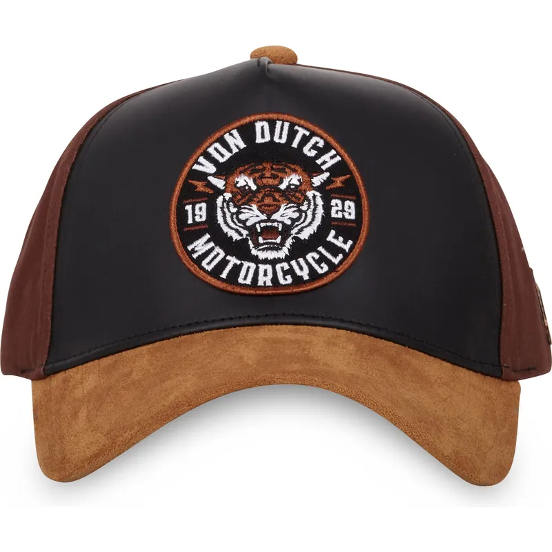 svart-och-brun-bojd-keps-snapback-vint03-fran-von-dutch
