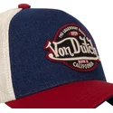 bojd-keps-bla-beige-och-rod-snapback-vint05-fran-von-dutch