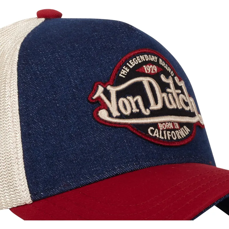 bojd-keps-bla-beige-och-rod-snapback-vint05-fran-von-dutch