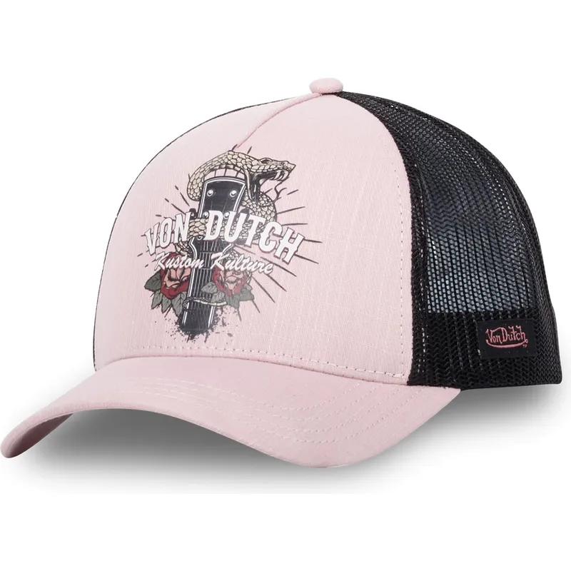 trucker-keps-rosa-och-svart-sna-fran-von-dutch