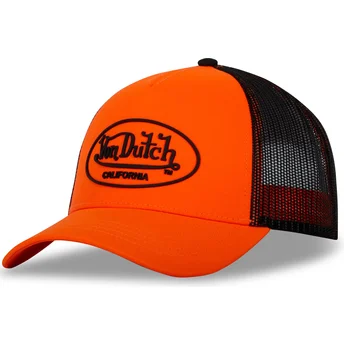 Orange och svart FLU O truckerkeps från Von Dutch