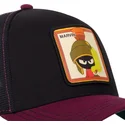 gorra-trucker-negra-y-granate-marvin-el-marciano-loo10-vmar-looney-tunes-de-capslab