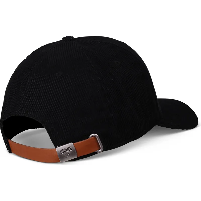 svart-justerbar-bojd-keps-truefit-corduroy-fran-djinns