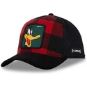 capslab-looney-tunes-pato-lucas-rod-och-svart-truckerkeps-loo10-lum