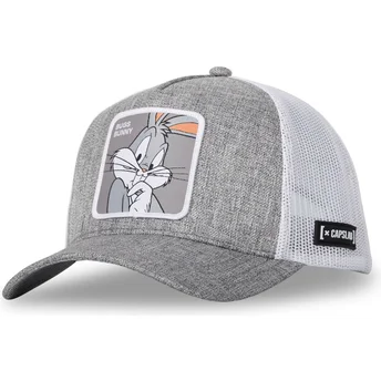 Gorra trucker grå och vit Bugs Bunny LOO10 BUG Looney Tunes från Capslab