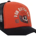 von-dutch-orange-och-svart-truckerkeps-crew17