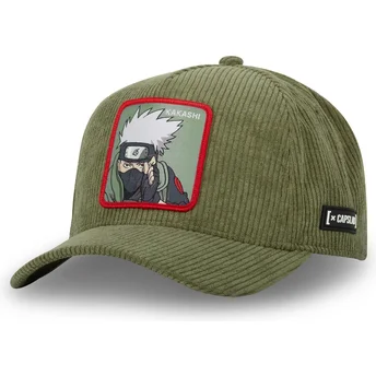 Grön böjd snapback-keps Kakashi Hatake NS3 COR Naruto från Capslab