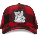 capslab-tom-taj5-tj6-looney-tunes-rod-och-svart-bojd-snapback-keps