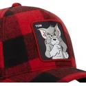 capslab-tom-taj5-tj6-looney-tunes-rod-och-svart-bojd-snapback-keps