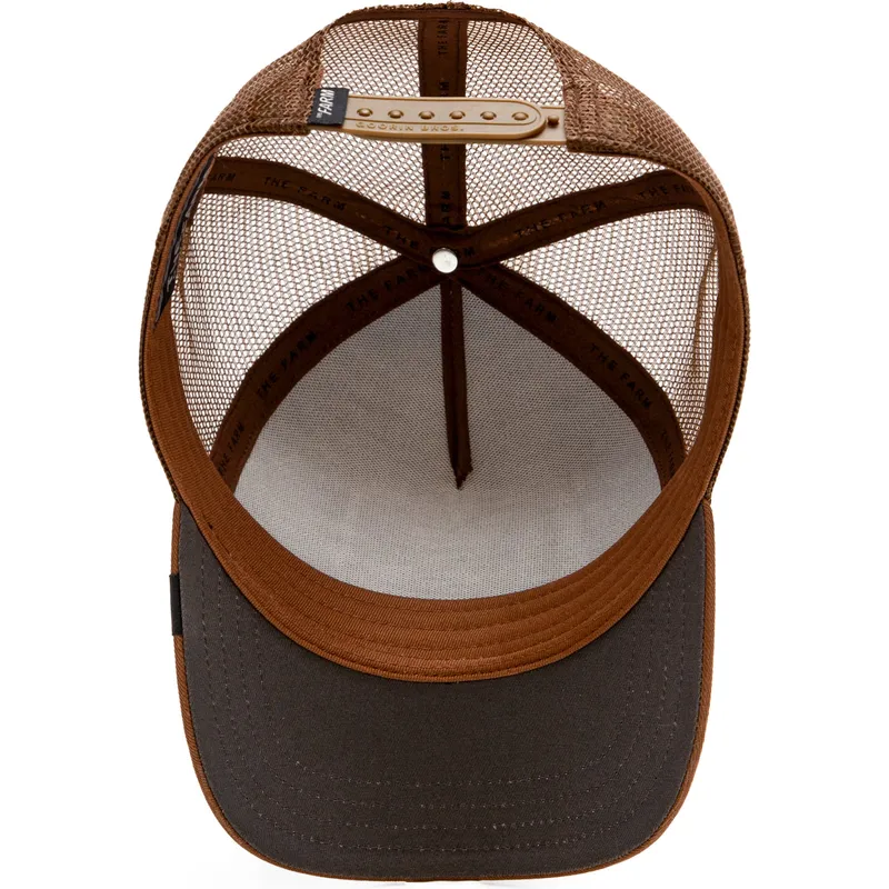 goorin-bros-the-farm-brun-truckerkeps-med-tiger-the-wildcat-tiger