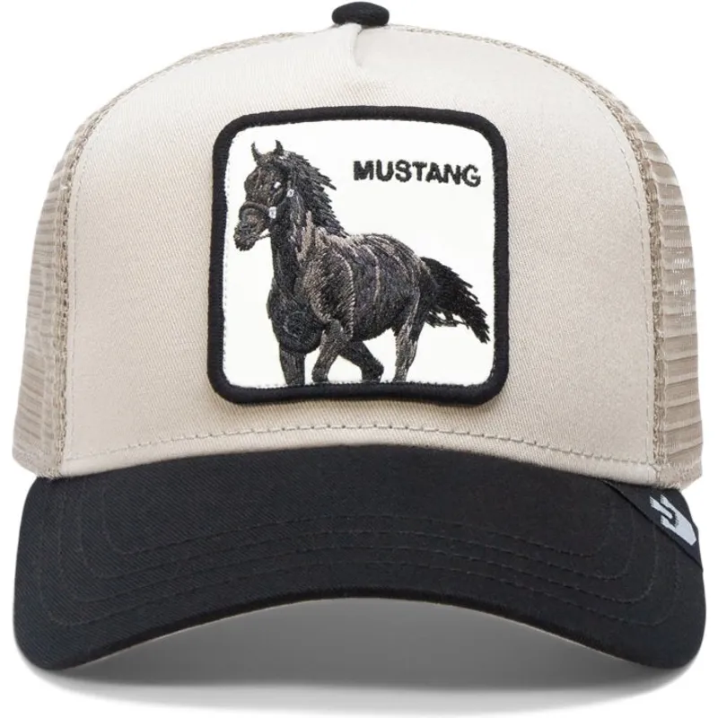 goorin-bros-the-farm-the-mustang-beige-och-svart-truckerkeps-med-hast