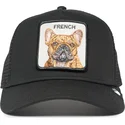 truckerkeps-svart-hund-fransk-bulldogg-the-french-frenchie-the-farm-fran-goorin-bros