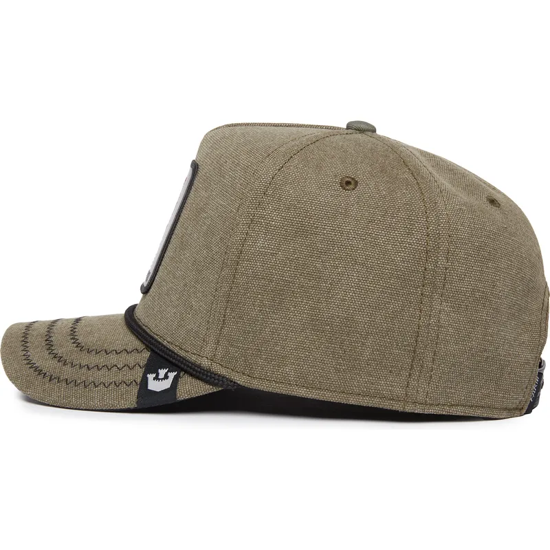 gron-kurvad-keps-snapback-rav-foxy-duck-canvas-the-farm-fran-goorin-bros
