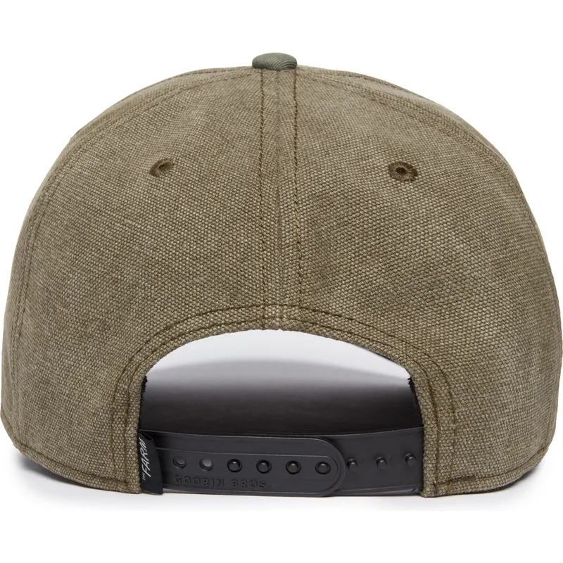 gron-kurvad-keps-snapback-rav-foxy-duck-canvas-the-farm-fran-goorin-bros