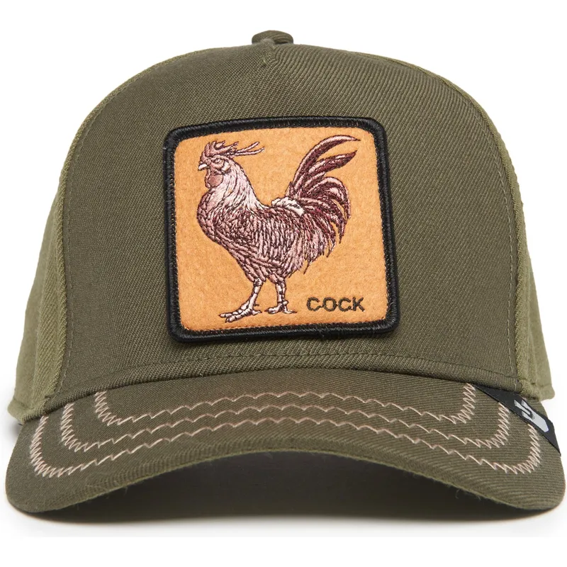 gron-kurvad-snapback-keps-tupp-cock-field-100-all-season-wool-the-farm-fran-goorin-bros