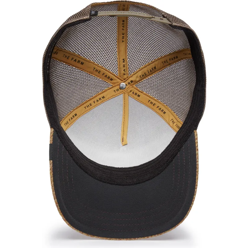 truckerkeps-brun-lejon-king-moon-lion-uk-plaid-the-farm-fran-goorin-bros