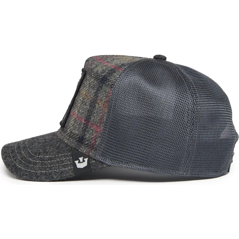 truckerkeps-gra-panter-moon-panther-uk-plaid-the-farm-fran-goorin-bros