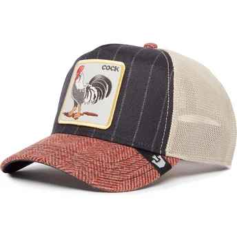 goorin-bros-the-farm-cock-moon-rooster-uk-plaid-flerfargad-truckerkeps-med-tupp