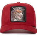 gorra-trucker-roja-dragon-fury-the-suede-dragon-the-farm-de-goorin-bros