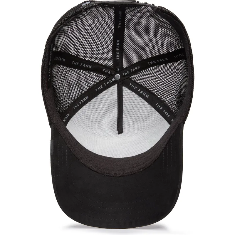 svart-trucker-keps-panter-the-suede-panther-blacked-out-the-farm-fran-goorin-bros