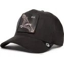 svart-trucker-keps-fladdermus-fly-the-suede-bat-blacked-out-the-farm-fran-goorin-bros