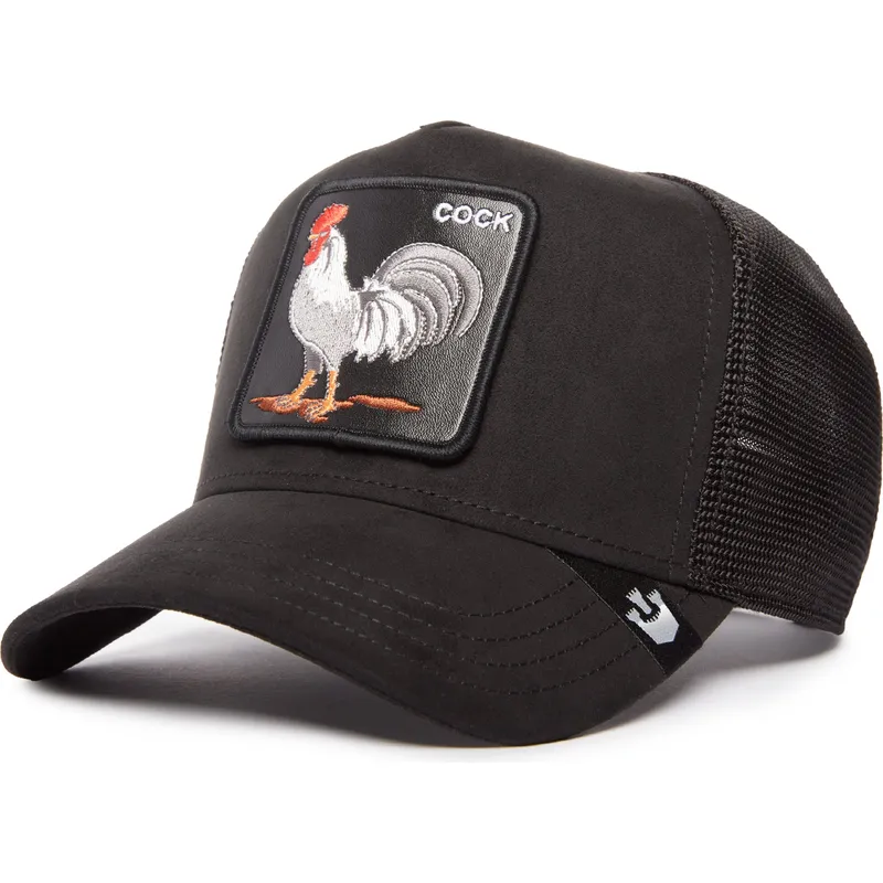 svart-trucker-keps-tupp-cock-the-suede-rooster-blacked-out-the-farm-fran-goorin-bros