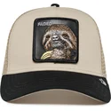 goorin-bros-beige-och-svart-truckerkeps-the-faded-sloth-eco-brutalism-the-farm