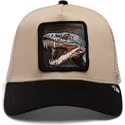 goorin-bros-beige-och-svart-ormtruckerkeps-the-vicious-snake-eco-brutalism-the-farm