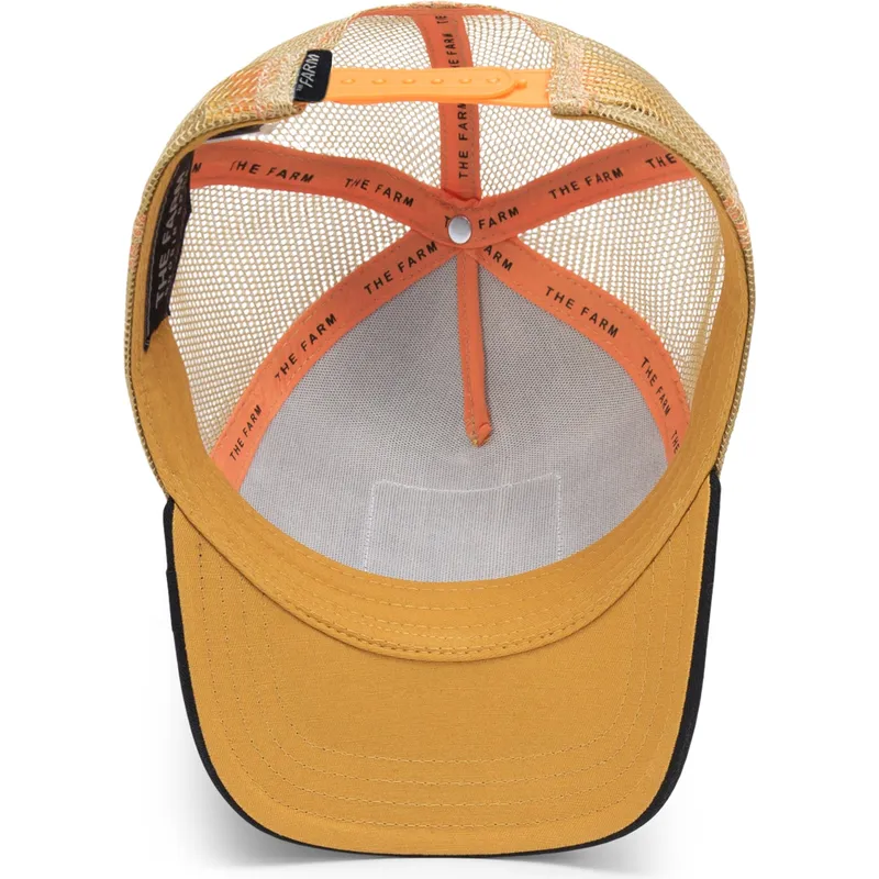 gul-och-svart-trucker-keps-tjur-the-dead-skull-eco-brutalism-the-farm-fran-goorin-bros