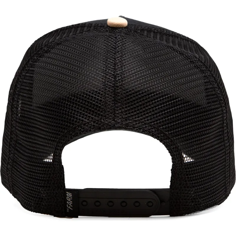 truckerkeps-svart-och-beige-chihuahuahund-the-amigo-eco-brutalism-the-farm-fran-goorin-bros