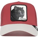 gorra-trucker-roja-y-gris-pantera-the-panther-big-cats-the-farm-de-goorin-bros