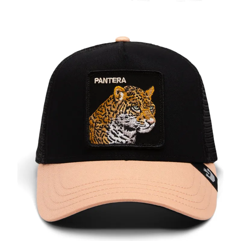 truckerkeps-svart-och-beige-leopard-the-pantera-big-cats-the-farm-fran-goorin-bros