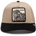 goorin-bros-keps-trucker-beige-och-svart-leopard-menace-the-snow-leopard-big-cats-the-farm