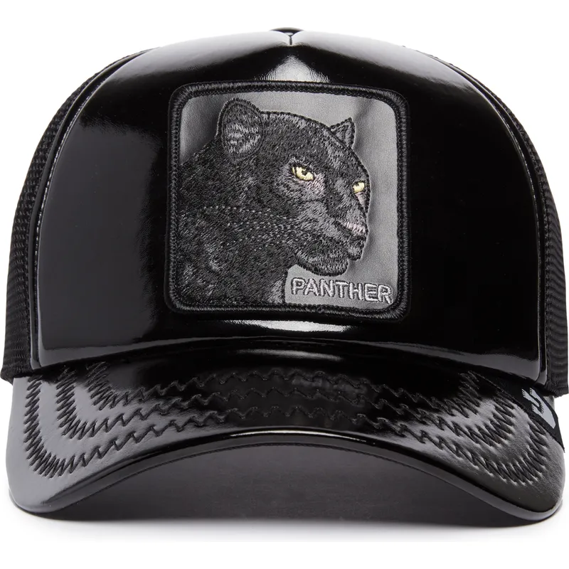 svart-trucker-keps-pantern-obsidian-panther-puff-patent-the-farm-fran-goorin-bros