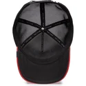 goorin-bros-raging-pamplona-puff-patent-the-farm-rod-och-svart-tjur-truckerkeps