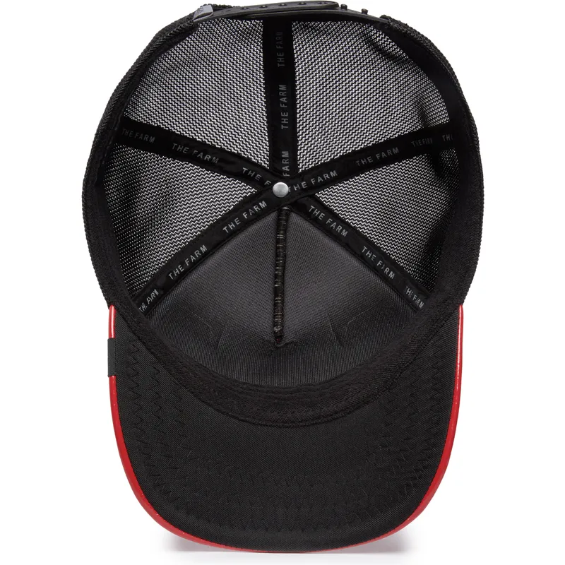 rod-och-svart-trucker-keps-tjur-raging-pamplona-puff-patent-the-farm-fran-goorin-bros