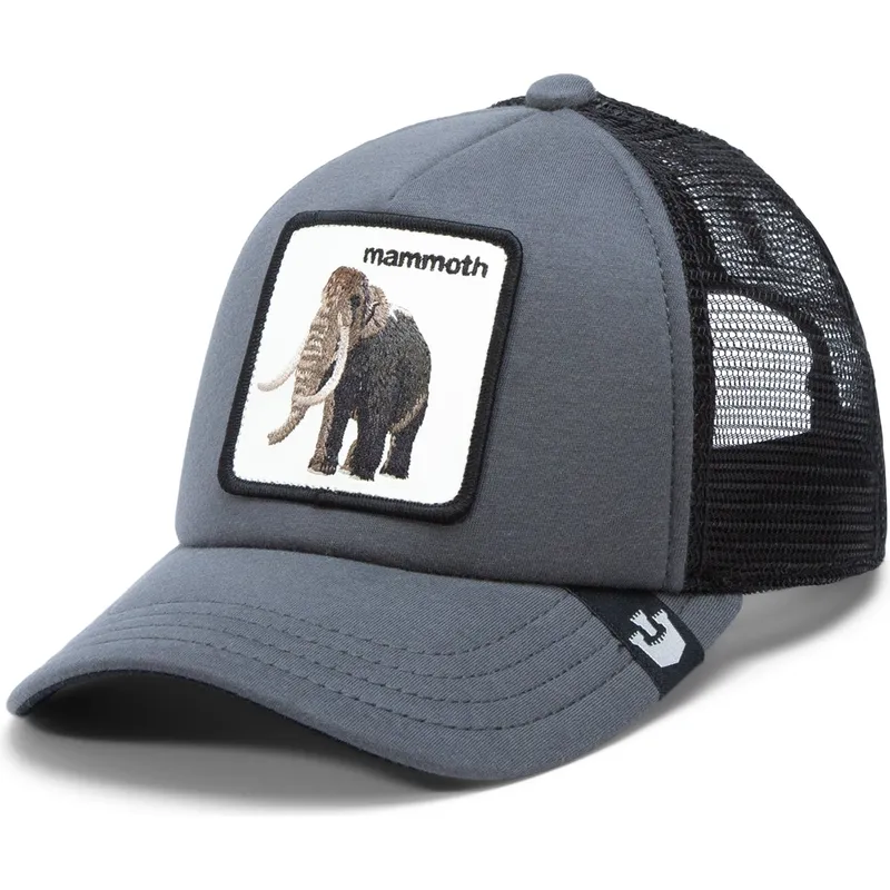 gra-trucker-keps-for-barn-mammut-mammoth-fuzzy-trunk-extinct-the-farm-fran-goorin-bros