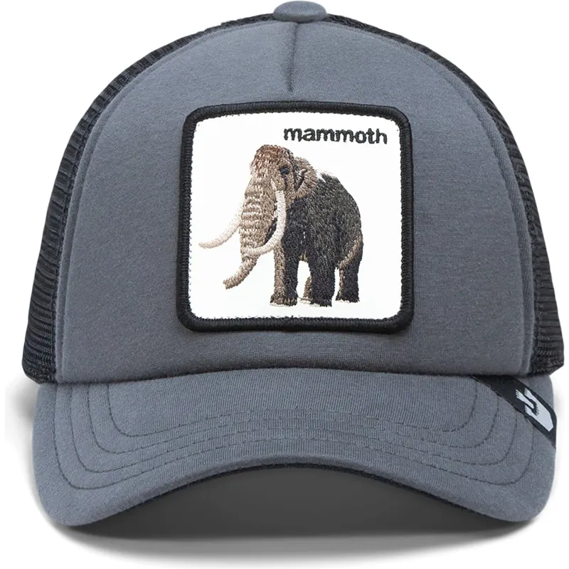 gra-trucker-keps-for-barn-mammut-mammoth-fuzzy-trunk-extinct-the-farm-fran-goorin-bros