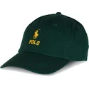 polo-ralph-lauren-classic-sport-gron-justerbar-bojd-keps-med-gult-logo