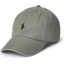 gra-justerbar-keps-med-bojd-skarm-cotton-chino-classic-sport-fran-polo-ralph-lauren
